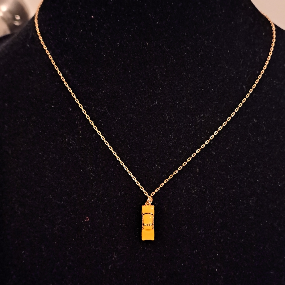 Kate Spade Taxi Necklace NWT